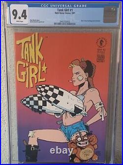 Tank Girl #1 CGC 9.4 White Pages 1991 Dark Horse Trading Cards Incl Key Issue