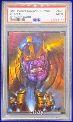 Thanos 2020 Panini Marvel 80 Years Trading Cards #C45 PSA 9 MINT