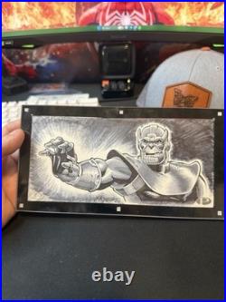 Thanos Sketch Marvel Premier 1/1 Upper Deck Amazing Art