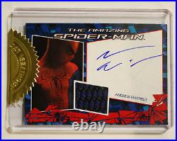 The Amazing Spider-Man Andrew Garfield Autograph Card Costume Marvel Memorabilia