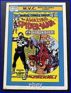 The Amazing Spider Man, The Punisher 1990 IMPEL MARVEL UNIVERSE M. V. C. CARD #129