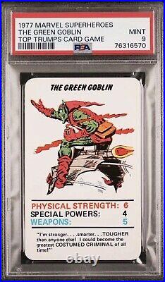 The Green Goblin Marvel Superheroes 1977 Top Trumps Card Game Psa 9 Population 2