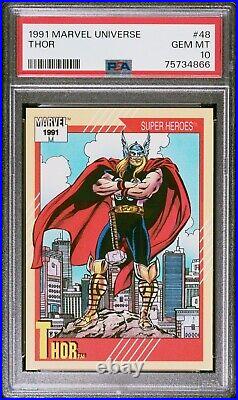 Thor 1991 Marvel Universe #48 PSA10 GEM MINT Super Heroes Pop 14