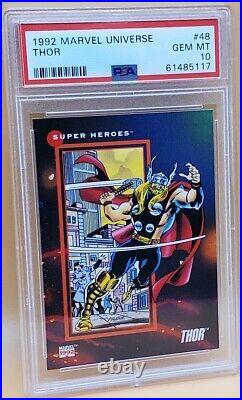 Thor PSA 10 Low Pop 1 of 40 Marvel Universe Power Ratings Card Graded