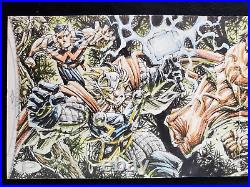 Thor vs Red Hulk Marvel Premier Quad Panel Sketch Card Anthony Tan AJT Avengers