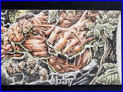 Thor vs Red Hulk Marvel Premier Quad Panel Sketch Card Anthony Tan AJT Avengers