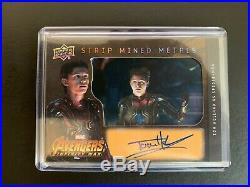 Tom Holland Strip Mined Metals UD Marvel Avengers Infinity War Auto Autograph