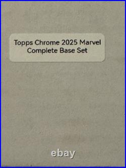 Topps Chrome 2025 Marvel Complete 200 Card Base Set