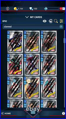 Topps Chrome Marvel Clawed Bulk Of 306 Epic Cards Topps Marvel Collect 2025