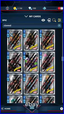 Topps Chrome Marvel Clawed Bulk Of 306 Epic Cards Topps Marvel Collect 2025