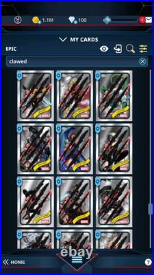 Topps Chrome Marvel Clawed Bulk Of 306 Epic Cards Topps Marvel Collect 2025