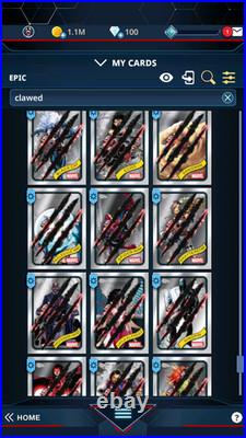 Topps Chrome Marvel Clawed Bulk Of 306 Epic Cards Topps Marvel Collect 2025