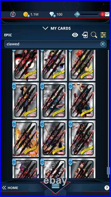 Topps Chrome Marvel Clawed Bulk Of 306 Epic Cards Topps Marvel Collect 2025