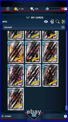 Topps Chrome Marvel Clawed Bulk Of 306 Epic Cards Topps Marvel Collect 2025