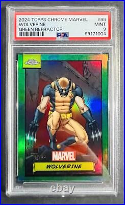 Topps Chrome Marvel Wolverine 12/99 PSA 9