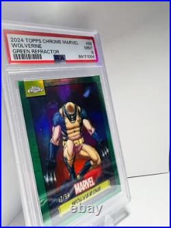 Topps Chrome Marvel Wolverine 12/99 PSA 9