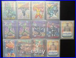 Topps Finest Fantastic 4 numbered & Auto Lot Impossible Man, Black Bolt & MORE
