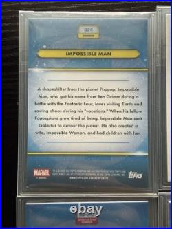 Topps Finest Fantastic 4 numbered & Auto Lot Impossible Man, Black Bolt & MORE