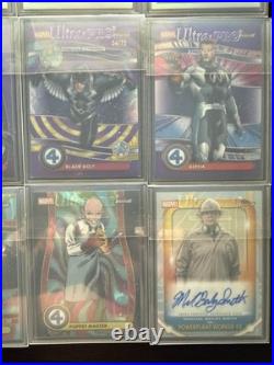 Topps Finest Fantastic 4 numbered & Auto Lot Impossible Man, Black Bolt & MORE