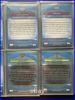 Topps Finest Fantastic 4 numbered & Auto Lot Impossible Man, Black Bolt & MORE