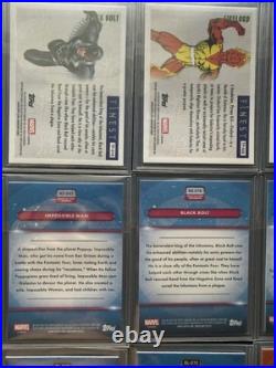 Topps Finest Fantastic 4 numbered & Auto Lot Impossible Man, Black Bolt & MORE