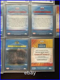 Topps Finest Fantastic 4 numbered & Auto Lot Impossible Man, Black Bolt & MORE