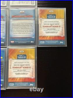 Topps Finest Fantastic 4 numbered & Auto Lot Impossible Man, Black Bolt & MORE