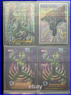Topps Finest Fantastic 4 numbered & Auto Lot Impossible Man, Black Bolt & MORE