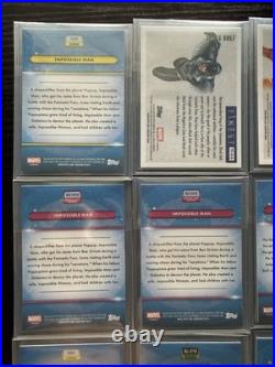 Topps Finest Fantastic 4 numbered & Auto Lot Impossible Man, Black Bolt & MORE