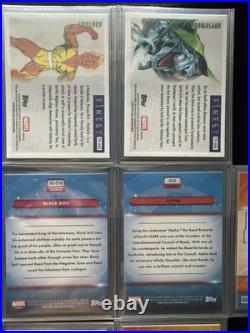 Topps Finest Fantastic 4 numbered & Auto Lot Impossible Man, Black Bolt & MORE