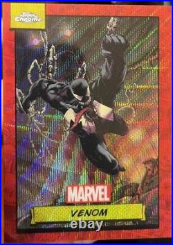 Topps Marvel Chrome 2024 Venom RED WAVE /5 HUGE CARD