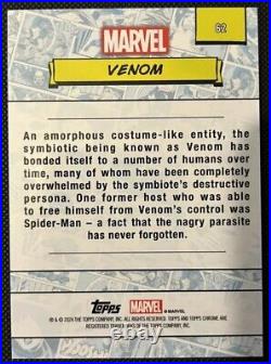 Topps Marvel Chrome 2024 Venom RED WAVE /5 HUGE CARD