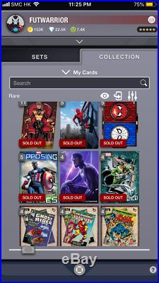 Topps Marvel Collect Account 7.4k Collection Score (Ultron, Retro 1, X-Force, VIP)