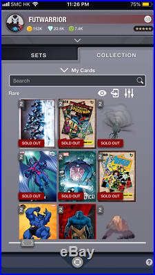 Topps Marvel Collect Account 7.4k Collection Score (Ultron, Retro 1, X-Force, VIP)