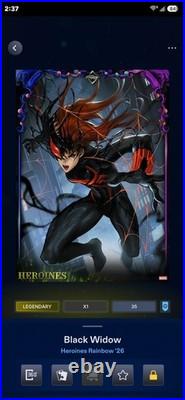 Topps Marvel Collect Heroines Rainbow Premier Set LMT 35cc (DIGITAL) 11+1(Award)