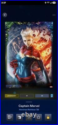 Topps Marvel Collect Heroines Rainbow Premier Set LMT 35cc (DIGITAL) 11+1(Award)