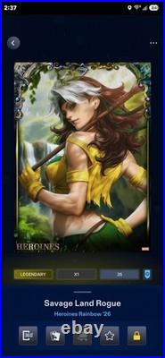 Topps Marvel Collect Heroines Rainbow Premier Set LMT 35cc (DIGITAL) 11+1(Award)