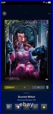 Topps Marvel Collect Heroines Rainbow Premier Set LMT 35cc (DIGITAL) 11+1(Award)