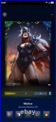 Topps Marvel Collect Heroines Rainbow Premier Set LMT 35cc (DIGITAL) 11+1(Award)