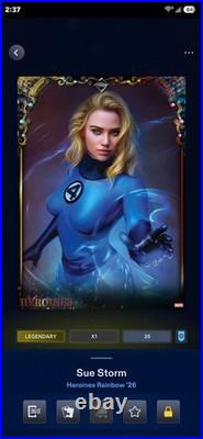 Topps Marvel Collect Heroines Rainbow Premier Set LMT 35cc (DIGITAL) 11+1(Award)