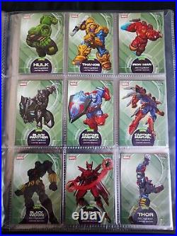 Topps Marvel Comicverse trading cards full set 142 cards in album 2022 limited