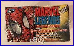 Topps Marvel Legends Trading Cards 36 pack 2001 Rare! Factory Sealed