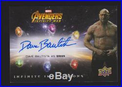 UD Marvel Avengers Infinity War Dave Bautista as Drax Auto II-DB