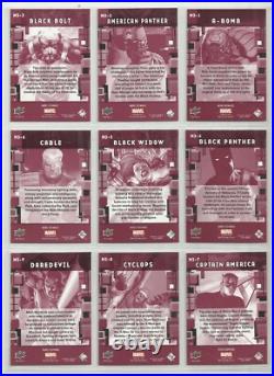 UD Marvel Beginnings Series 3 MICROMOTION Complete Set of 60 Chase Cards (1-60)