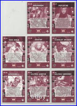 UD Marvel Beginnings Series 3 MICROMOTION Complete Set of 60 Chase Cards (1-60)