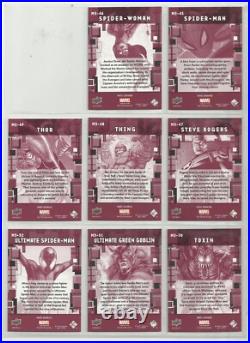 UD Marvel Beginnings Series 3 MICROMOTION Complete Set of 60 Chase Cards (1-60)