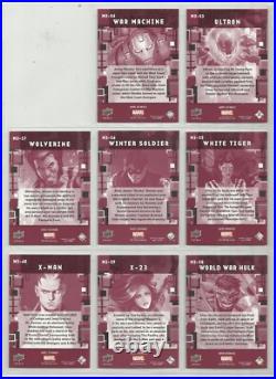 UD Marvel Beginnings Series 3 MICROMOTION Complete Set of 60 Chase Cards (1-60)