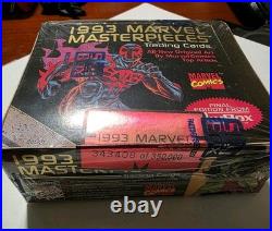 ULTRA RARE! 1993 SkyBox MARVEL MASTERPIECES Box FACTORY SEALED & NUMBERED