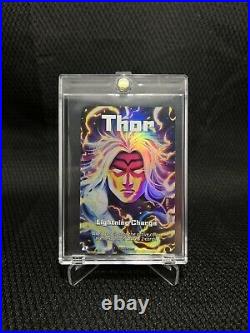 UNO Ultimate Marvel 2020 Thor Lighting Charge Holo Foil Card Ultra Rare Avengers