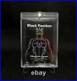 UNO Ultimate Marvel Black Panther Vibranium Armor Holo FOIL Card Ultra Rare
